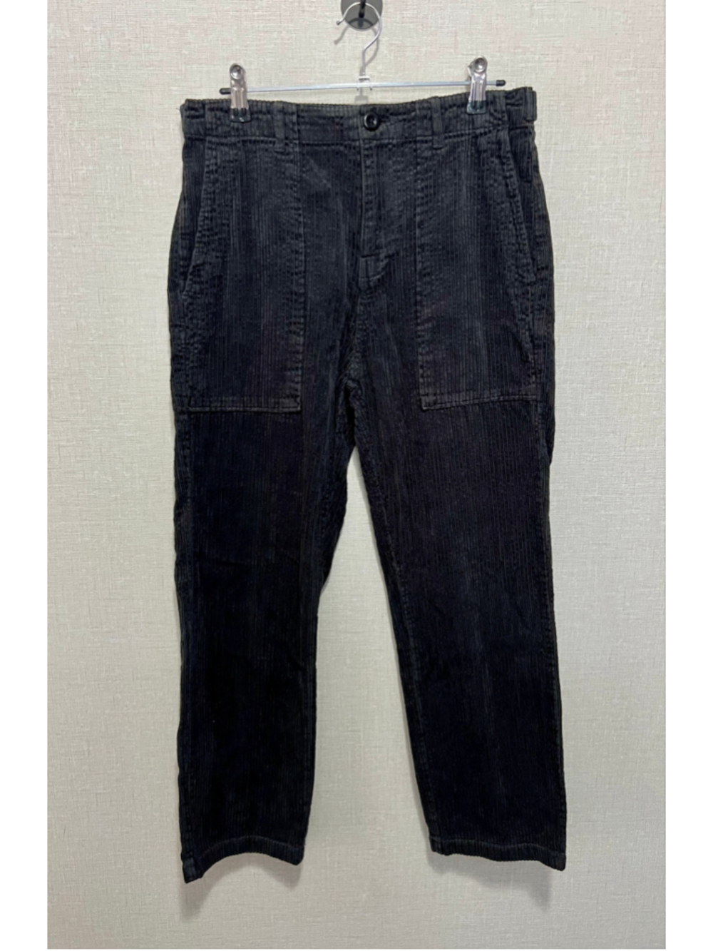 Alex Mill Dark Grey Corduroy Relaxed Carpenter Straight Leg Utility Pants